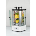 Portable electric kebab grill with timer and thermostat